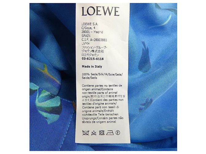 Camisa de seda Loewe H526Y05WAN Azul - vista 3