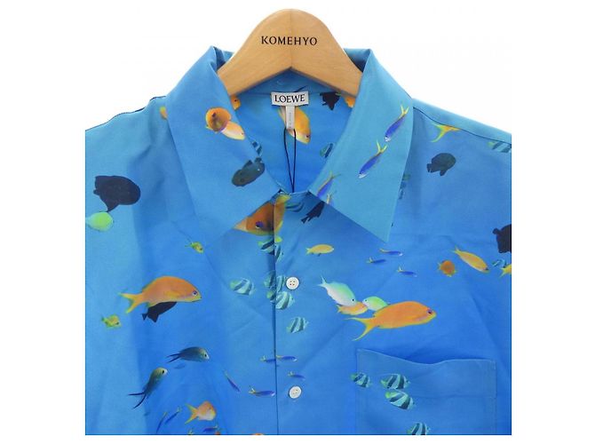Camisa de seda Loewe H526Y05WAN Azul - vista 5