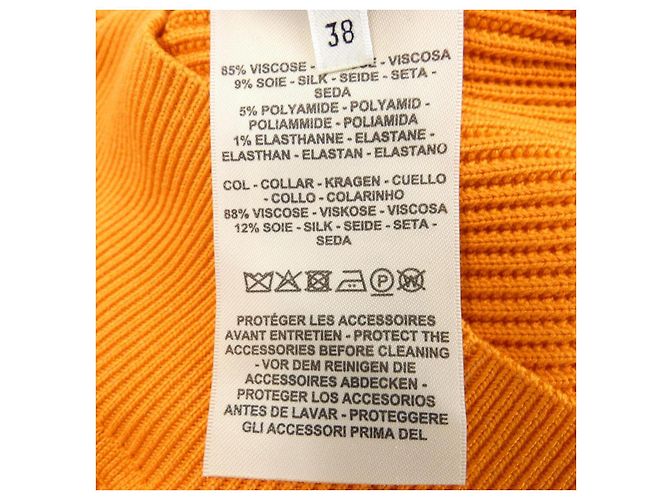 Hermès Cárdigan de cachemira Hermes Naranja - vista 3