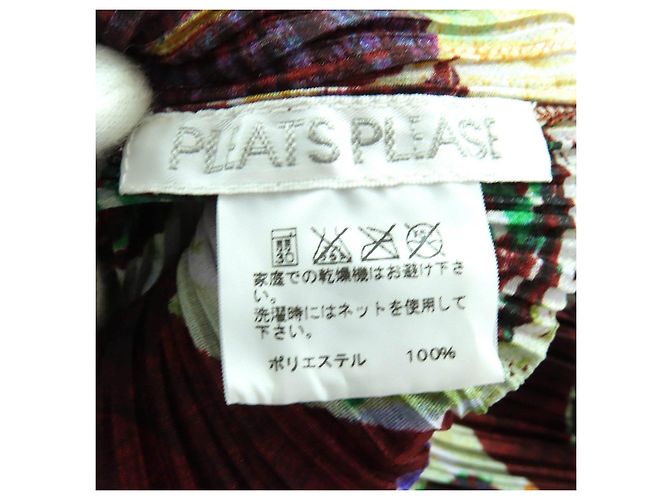 Issey Miyake Completo gonna e top balloon PLEATS PLEASE Marrone Multicolore - vista 9