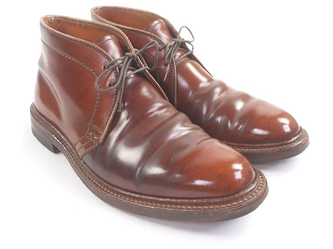 Autre Marque Botas Chukka Alden em couro Cordovan Marrom - vista 2