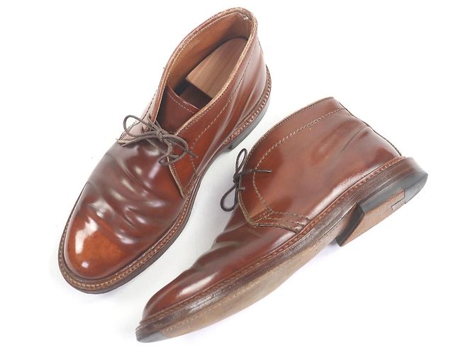Autre Marque Botas Chukka Alden em couro Cordovan Marrom - vista 3