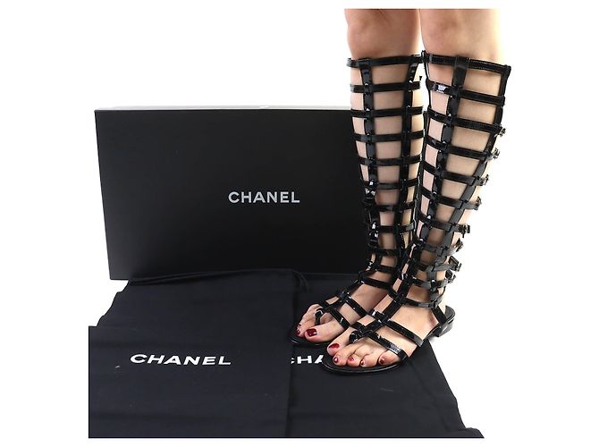 Timeless Sandali lunghi Chanel Nero - vista 2