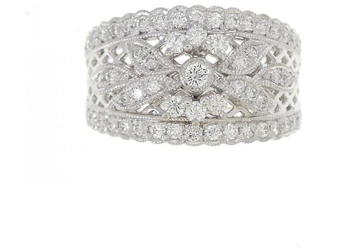 Autre Marque Heiwado Platinum950 Diamond Ring Silber - Ansicht 2