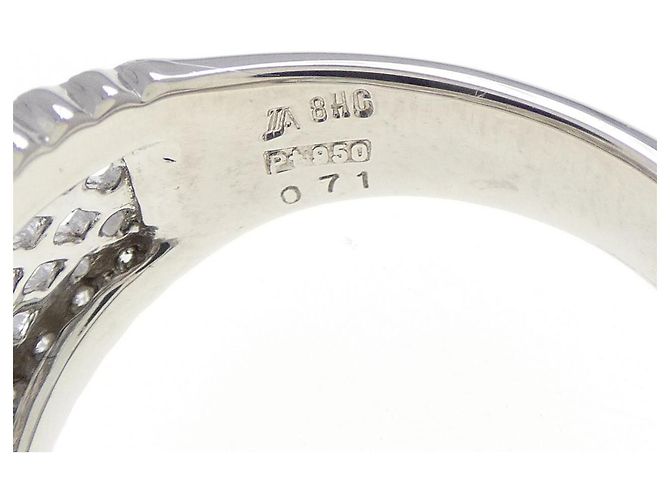 Autre Marque Heiwado Platinum950 Diamond Ring Silber - Ansicht 4