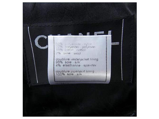 Timeless Chanel Jacke ohne Kragen Schwarz - Ansicht 3