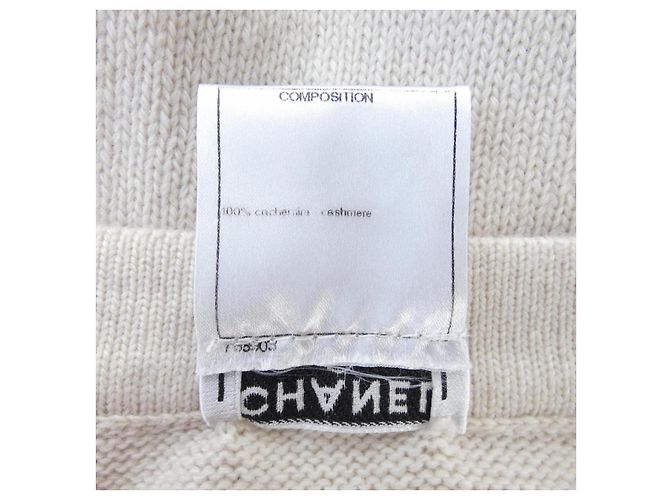 Timeless Cardigan lungo Chanel 100% cashmere Beige - vista 3