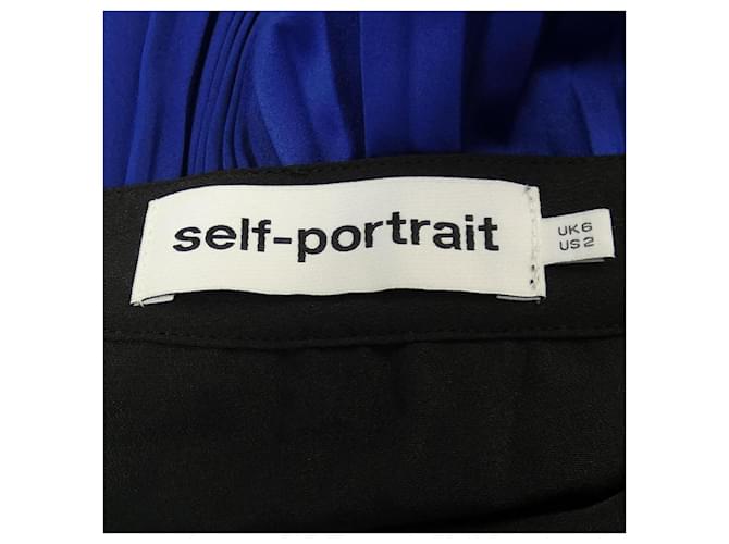 Autre Marque Falda Self-Portrait Negro Azul Verde - vista 4