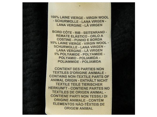 Hermès Wollstrickjacke Hermes 3H2701D4 Schwarz - Ansicht 3