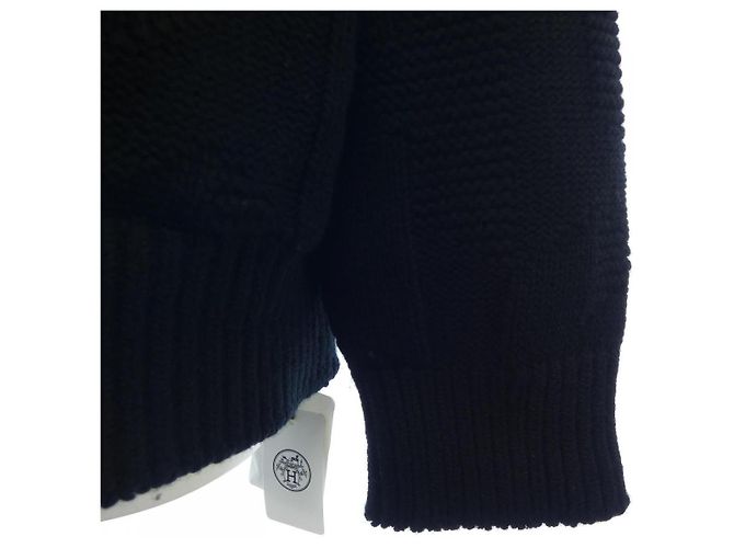 Hermès Wollstrickjacke Hermes 3H2701D4 Schwarz - Ansicht 6