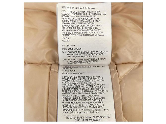 Chaqueta de plumón Moncler Beige - vista 4