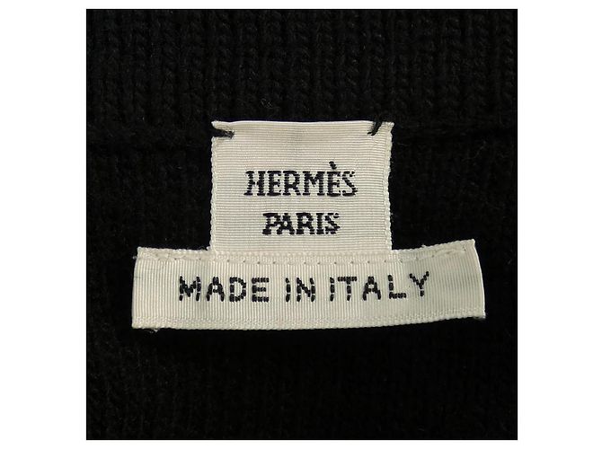 Hermès Cárdigan de mezcla de cachemira Brides de Gala Hermes Negro - vista 4