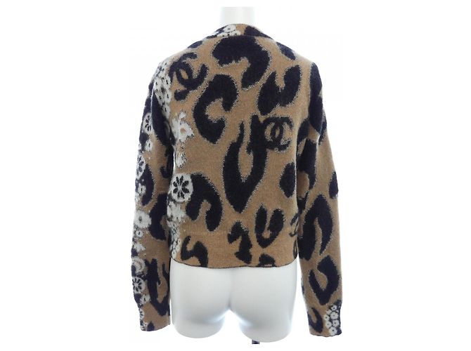 Timeless Chanel P75361K10782 23A Kaschmirstrick Braun Schwarz - Ansicht 2
