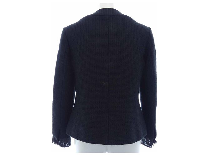Timeless Chaqueta Chanel sin cuello Negro - vista 2
