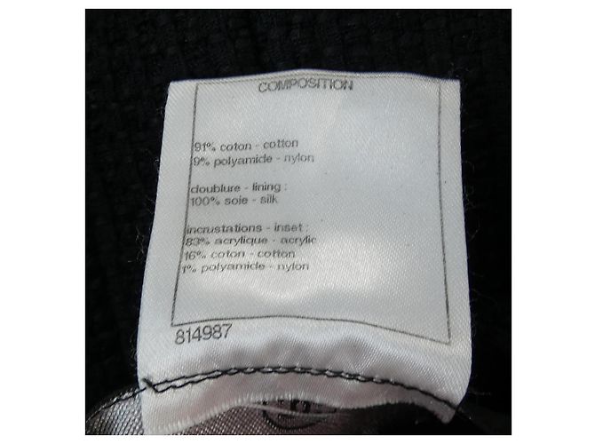 Timeless Chaqueta Chanel sin cuello Negro - vista 3