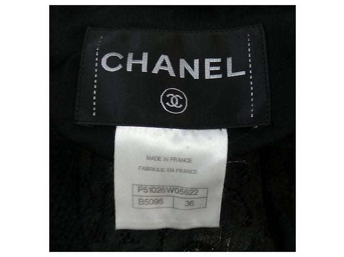 Timeless Chaqueta Chanel sin cuello Negro - vista 4