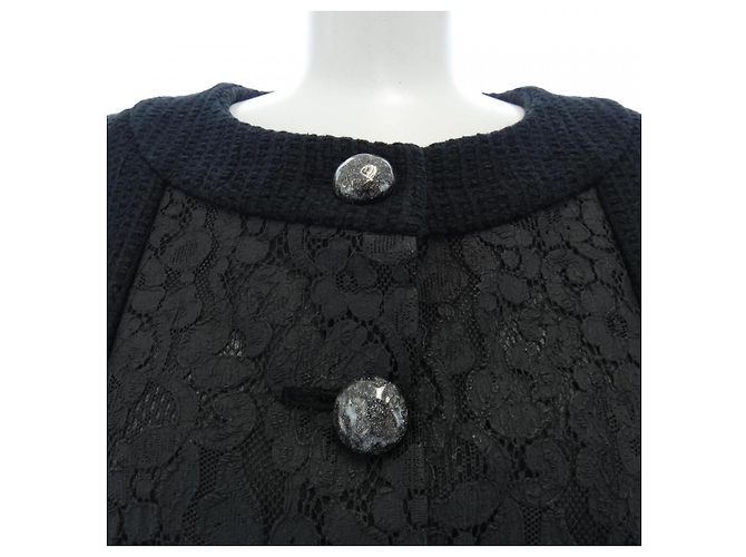 Timeless Chaqueta Chanel sin cuello Negro - vista 5
