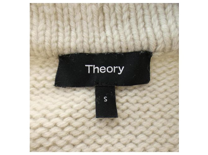 Theory Kaschmir-Mischstrick Beige - Ansicht 4