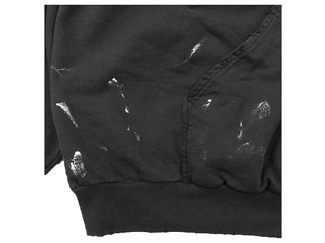 Everyday Sudadera de algodón Balenciaga Cracking Logo Negro - vista 3