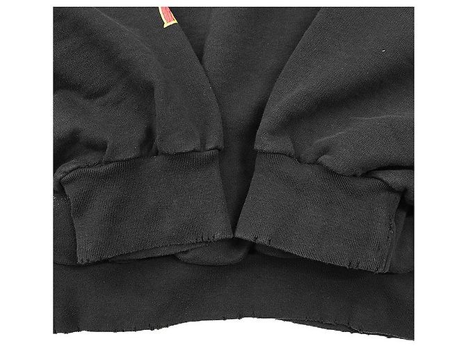 Everyday Sudadera de algodón Balenciaga Cracking Logo Negro - vista 4