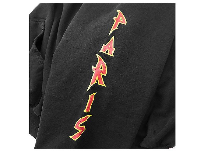 Everyday Sudadera de algodón Balenciaga Cracking Logo Negro - vista 7