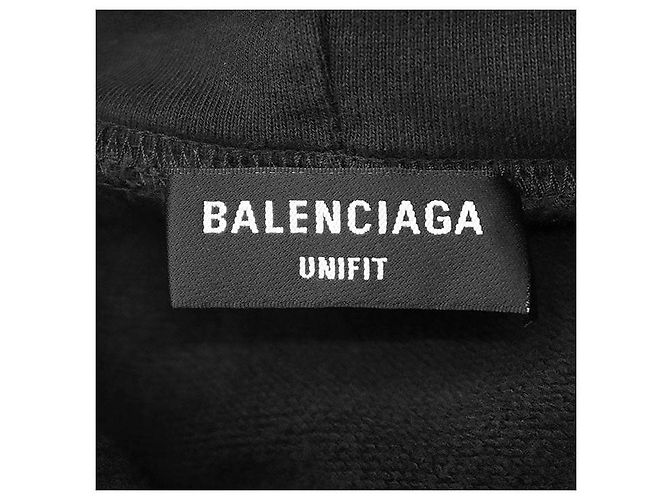 Everyday Sudadera de algodón Balenciaga Cracking Logo Negro - vista 8