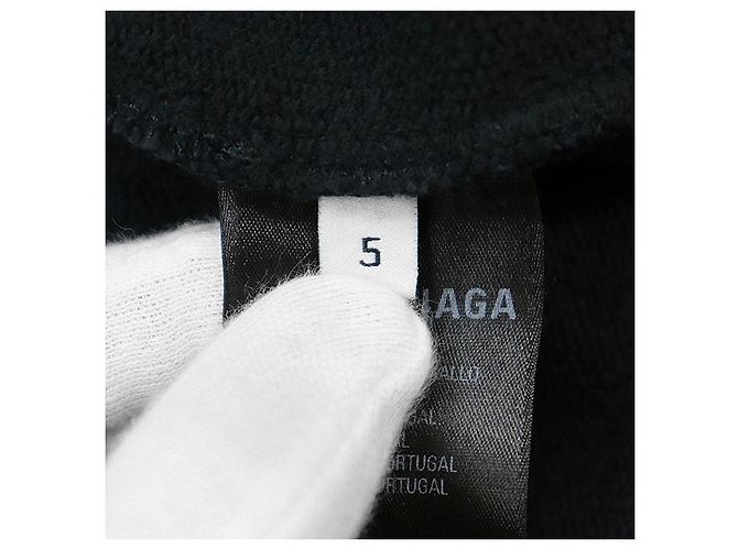 Everyday Sudadera de algodón Balenciaga Cracking Logo Negro - vista 9