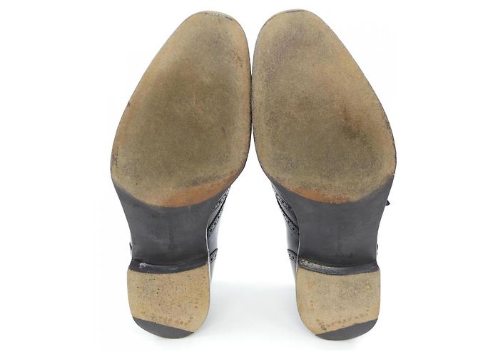 Autre Marque Edward Green Leder Oxford Schuhe Schwarz - Ansicht 4
