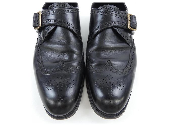 Autre Marque Edward Green Leder Oxford Schuhe Schwarz - Ansicht 7