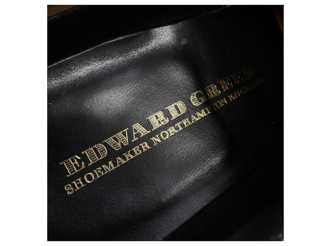 Autre Marque Edward Green Leder Oxford Schuhe Schwarz - Ansicht 8