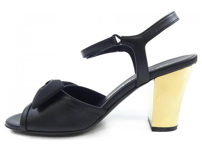 Timeless Sandali Chanel in agnello Nero - vista 2
