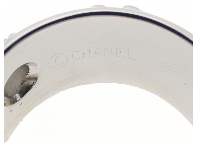 Timeless Anello Chanel Three Symbols 750 Oro Bianco e Diamante Argento - vista 4