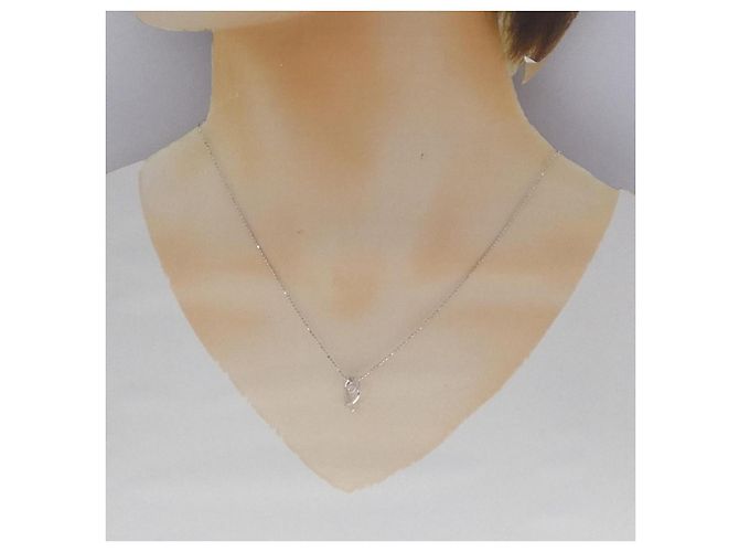 Autre Marque Collana in oro bianco 10K e diamanti Argento - vista 6