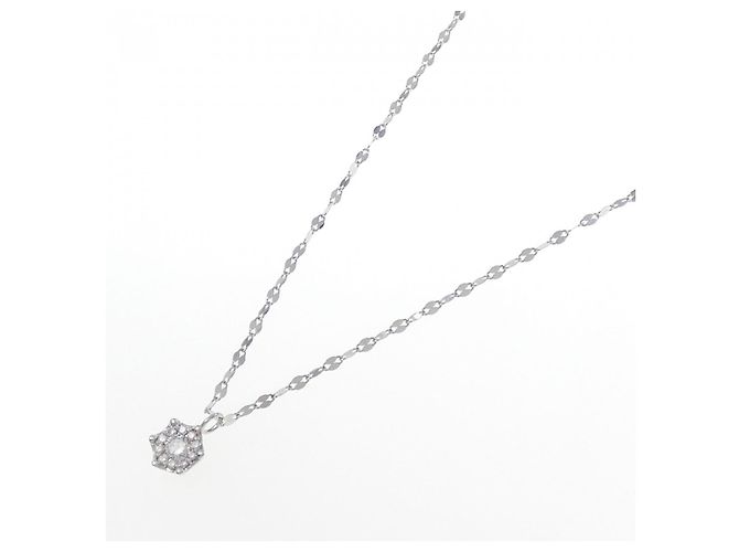 Autre Marque Collana di Diamanti Pt900 Pt850 Argento - vista 2