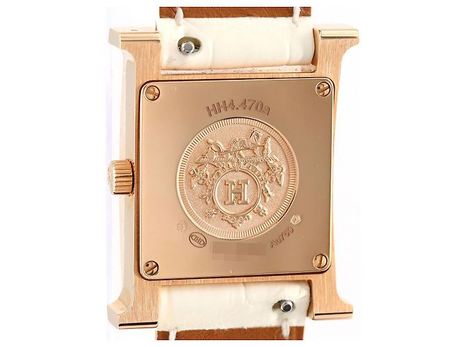 Hermès Hermes H Uhr Au750 Quarz Golden - Ansicht 5