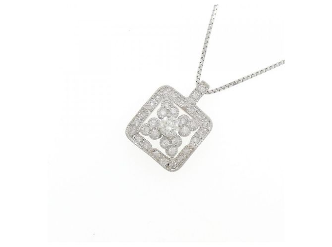 Autre Marque Collana in platino e diamanti Argento - vista 3