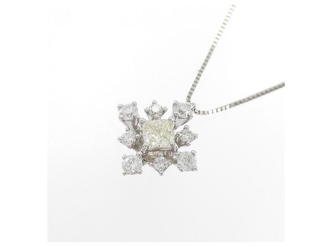 Autre Marque Collana in platino e diamanti Argento - vista 3