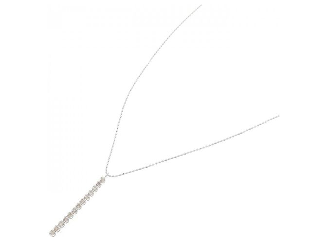 Autre Marque Collana in oro bianco Au750 e diamanti Argento - vista 2