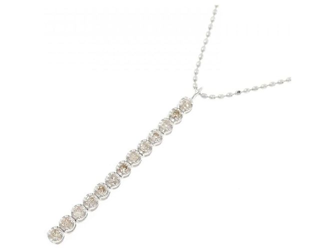 Autre Marque Collana in oro bianco Au750 e diamanti Argento - vista 3