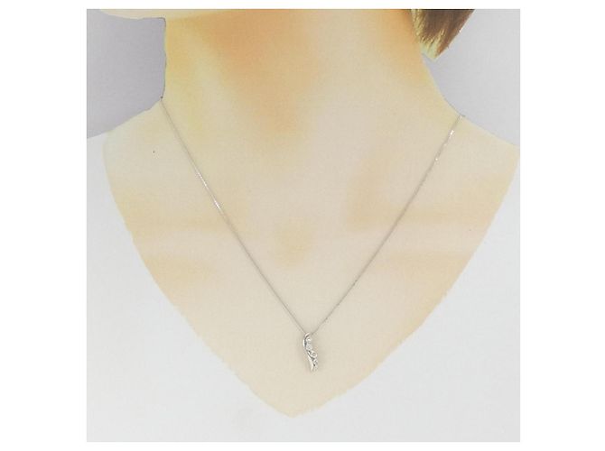 Autre Marque Collana in platino 950 e diamanti Argento - vista 6