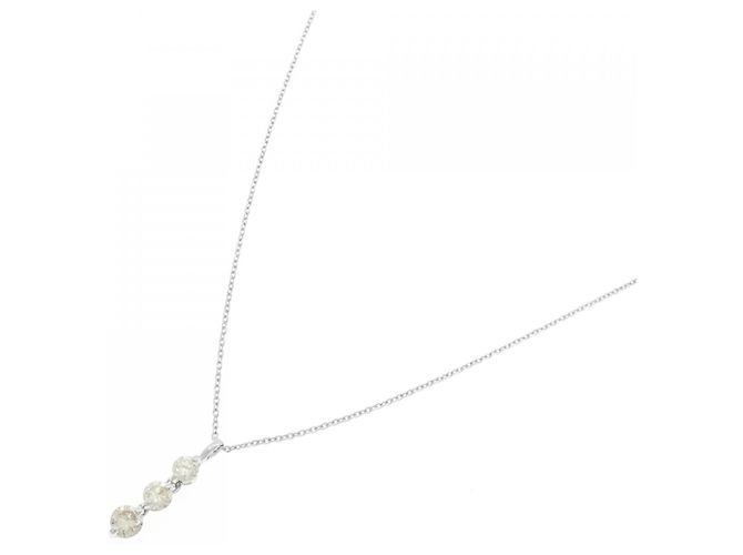 Autre Marque Collana in oro bianco e diamanti Au750 Argento - vista 2
