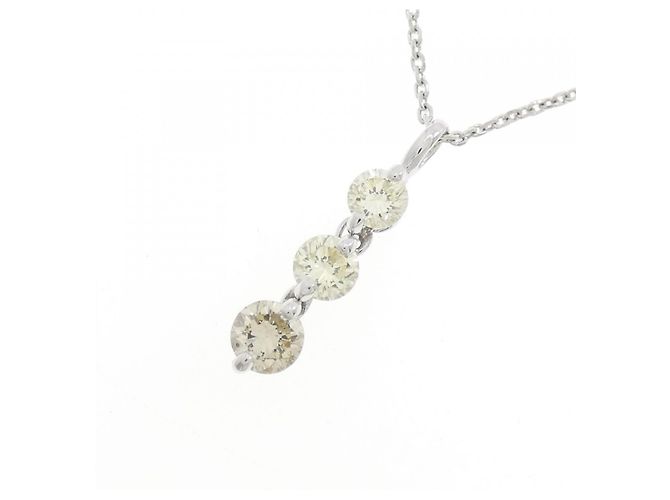 Autre Marque Collana in oro bianco e diamanti Au750 Argento - vista 3