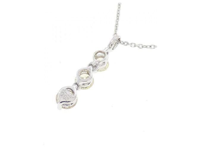 Autre Marque Collana in oro bianco e diamanti Au750 Argento - vista 4