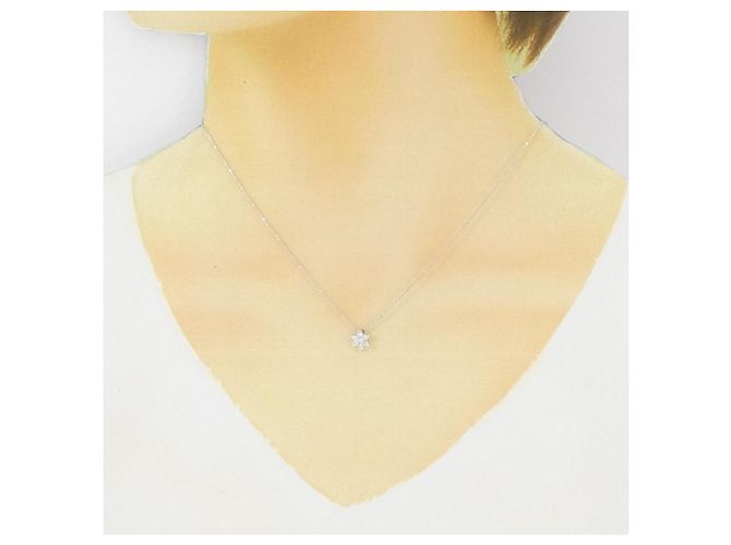 Autre Marque Collana in oro bianco e diamanti Au750 Argento - vista 6
