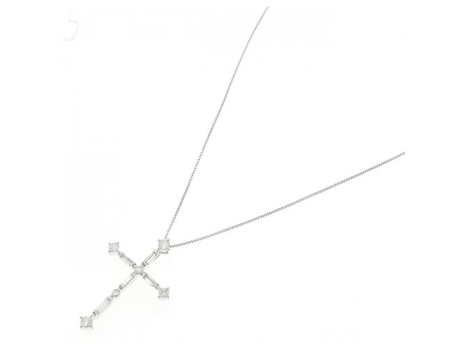 Autre Marque Collana in oro bianco e diamanti Au750 Argento - vista 2