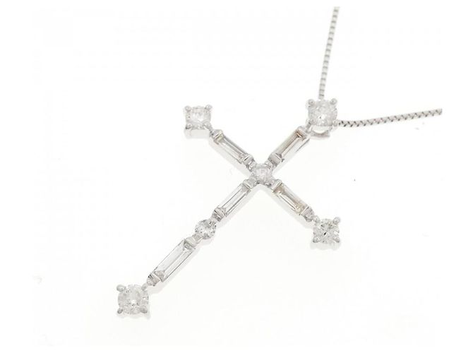Autre Marque Collana in oro bianco e diamanti Au750 Argento - vista 3