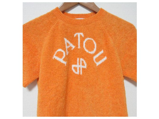 Autre Marque Top de punto Patou en mezcla de algodón orgánico Naranja - vista 3