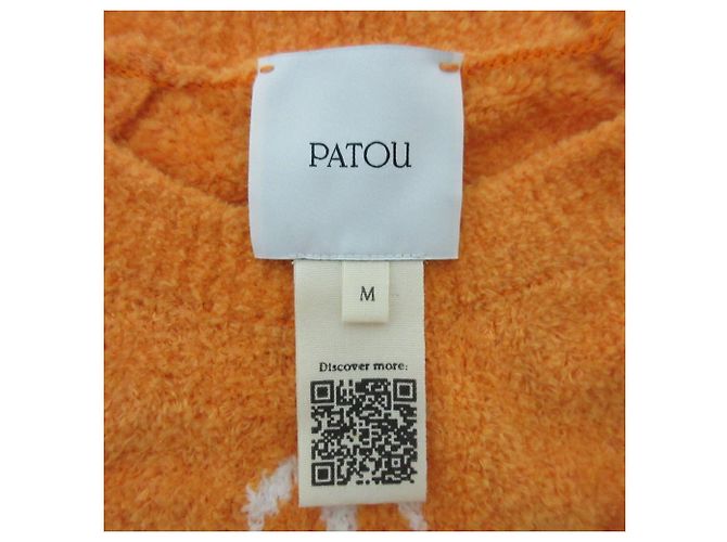Autre Marque Top de punto Patou en mezcla de algodón orgánico Naranja - vista 7