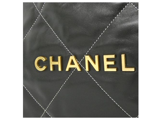 Timeless Zaino Chanel 22 Line Calf Nero Bianco - vista 4