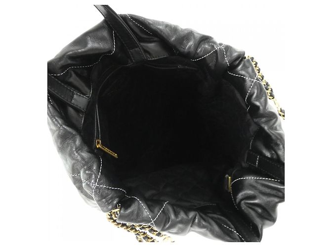 Timeless Zaino Chanel 22 Line Calf Nero Bianco - vista 8